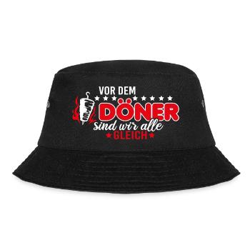 Döner lustiger Spruch - Bucket Hat - Schwarz - Vorne - Lela (165cm)