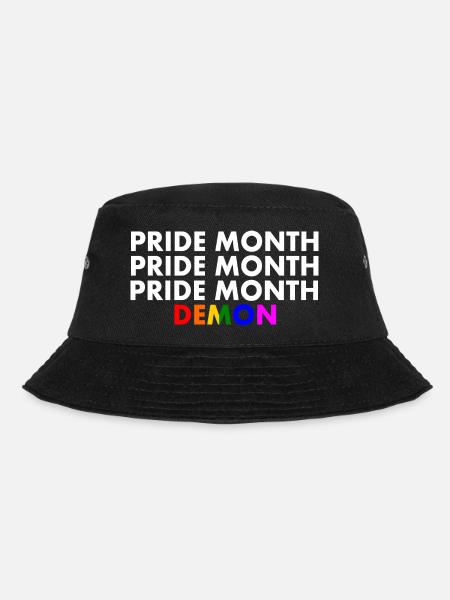 pride month demon - Bucket Hat - Schwarz