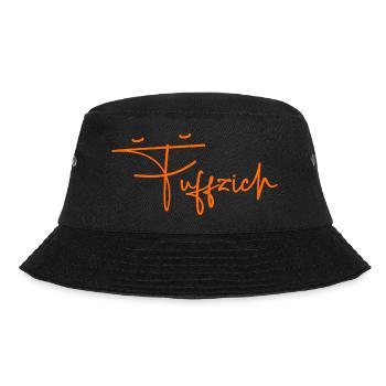 Fuffzich 50. Geburtstag Geschenk Geschenkidee 1976 - Bucket Hat - Schwarz - Vorne - Lela (165cm)