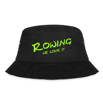 Rowing - We love it - Sport - Aviron Rower Rudern - Bucket Hat - black - Front - Lela (165cm)