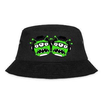 2 DJ Aliens Aliens Horror Two Monsters Team - Bucket Hat - black - Front - Lela (165cm)