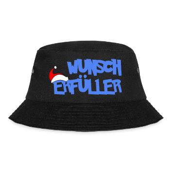 WUNSCHERFÜLLER - Bucket Hat - Schwarz - Vorne - Lela (165cm)