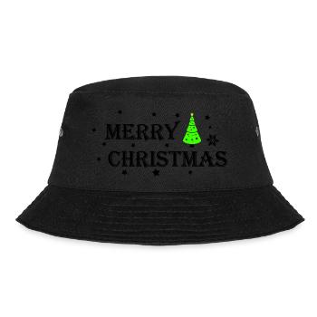 Merry Christmas - Bucket Hat - Schwarz - Vorne - Lela (165cm)