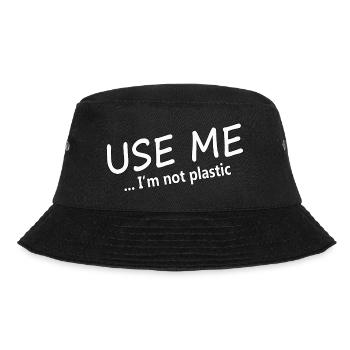 UTILISEZ-MOI - JE NE SUIS PAS EN PLASTIQUE - Bob - noir - Devant - Lela (165cm)
