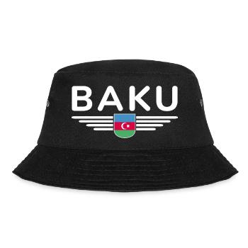 T-Shirt Bakou – Pour les fans de la capitale - Bob - noir - Devant - Lela (165cm)