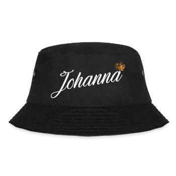 Johanna Custom Name für Frauen Kinder Kleinkinder - - Bucket Hat - Schwarz - Vorne - Lela (165cm)