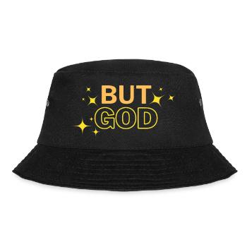 But GOD - Bucket Hat - black - Front - Lela (165cm)