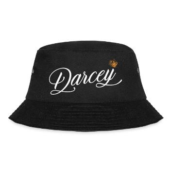 Darcey Name für Frauen Kinder Kleinkinder - Darcey - Bucket Hat - Schwarz - Vorne - Lela (165cm)