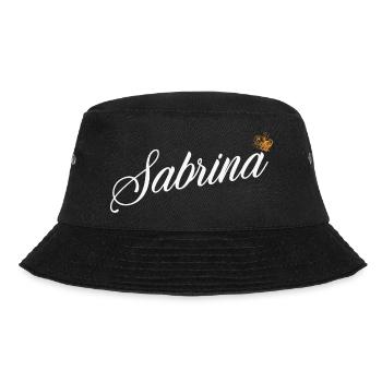Sabrina Name für Frauen Kinder Kleinkinder - Sabrina - Bucket Hat - Schwarz - Vorne - Lela (165cm)