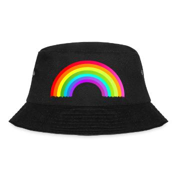 colorful rainbow - Bucket Hat - black - Front - Lela (165cm)