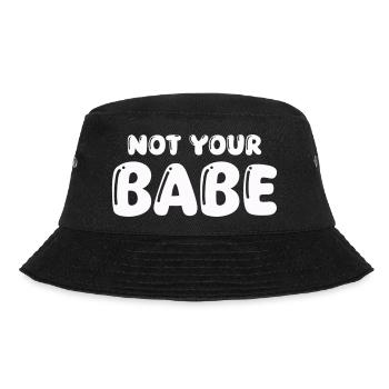 not your babe - Bucket Hat - Schwarz - Vorne - Lela (165cm)
