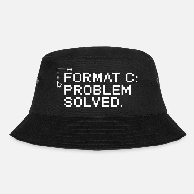 Format c: problem solved. - Bucket Hat - Schwarz
