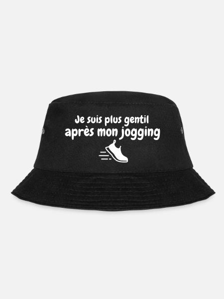I'm nicer after my jogging, running - Bucket Hat - black