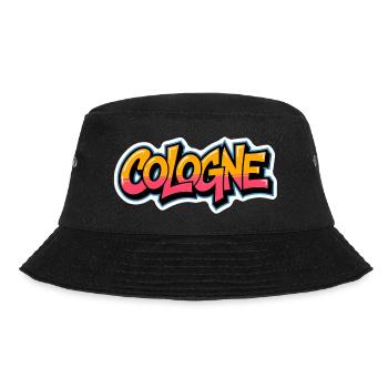 Cologne Graffiti Style | Köln Shirt - Bucket Hat - Schwarz - Vorne - Lela (165cm)