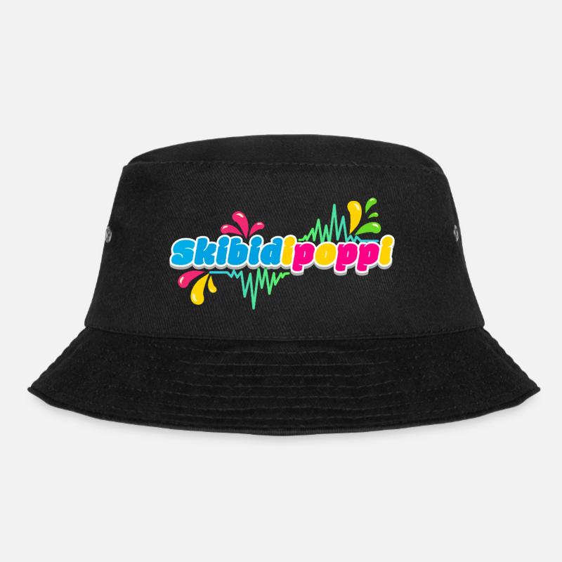 Skibidipoppi - Bucket Hat - Schwarz