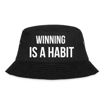 WINNING IS A HABIT. | Greyline Official - Bucket Hat - Schwarz - Vorne - Lela (165cm)