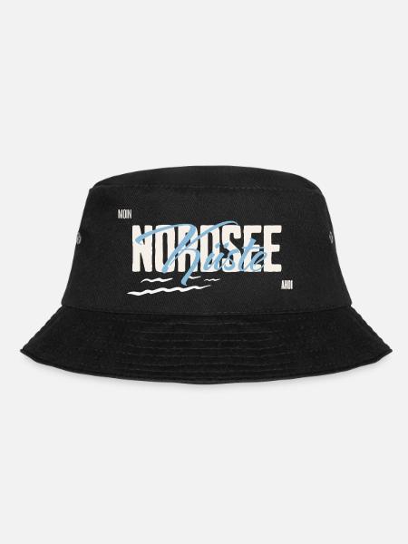 Nordsee - Küste - Bucket Hat - Schwarz