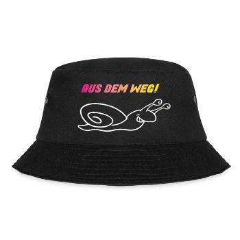 Aus dem Weg – Ich Eile mit Weile - Bucket Hat - Schwarz - Vorne - Lela (165cm)