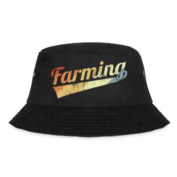 Landwirt Vintage Look - Bucket Hat - Schwarz - Vorne - Lela (165cm)
