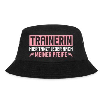 Trainer: Everyone dances to my tune here - Bucket Hat - black - Front - Lela (165cm)