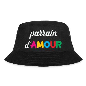 Godfather of Love – Family Tenderness Gift Baptism - Bucket Hat - black - Front - Lela (165cm)