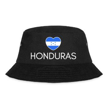 Heart with Honduran flag, I love Honduras - Bucket Hat - black - Front - Lela (165cm)