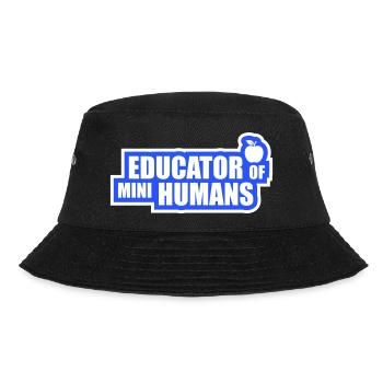 Educator Of Little Humans Teacher Funny Kids - Bucket Hat - black - Front - Lela (165cm)