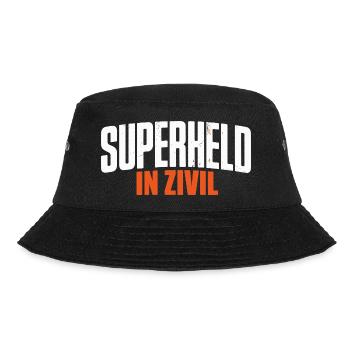 Superheld In Zivil Superhero Superhelden Kostüm - Bucket Hat - Schwarz - Vorne - Lela (165cm)
