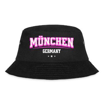 München Germany Shirt für Städte Fans Souvenir - Bucket Hat - Schwarz - Vorne - Lela (165cm)