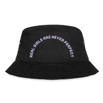 Real Girls Are never Perfect - Bucket Hat - black - Front - Lela (165cm)