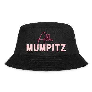 Alles Mumpitz - Wortschätze - vergessene Wörter - Bucket Hat - Schwarz - Vorne - Lela (165cm)