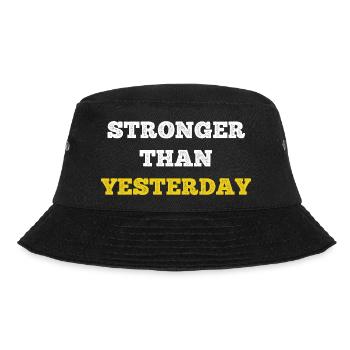 Gym Motivation - Bucket Hat - Schwarz - Vorne - Lela (165cm)