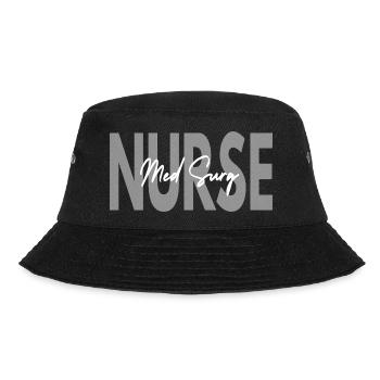 Med Surg Nurse Medical Surgical Nursing - Bucket Hat - black - Front - Lela (165cm)