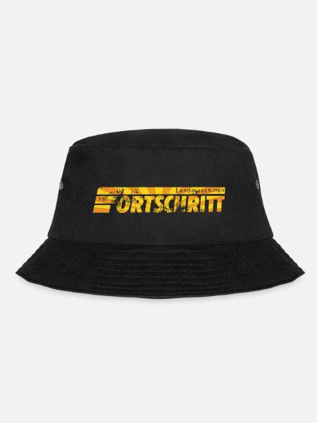 DDR - FORTSCHRITT - Landmaschinen Traktor - Bucket Hat - Schwarz