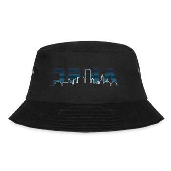 Jena Silhouette Skyline - Bucket Hat - Schwarz - Vorne - Lela (165cm)