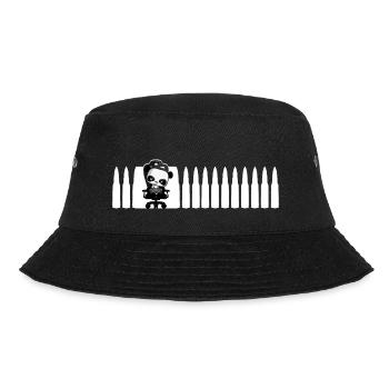 cool Gaming Panda Nerd Cartridges Shooter Gamer - Bucket Hat - black - Front - Lela (165cm)