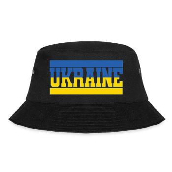 Die Ukraine und die Flagge der Ukraine - Bucket Hat - Schwarz - Vorne - Lela (165cm)