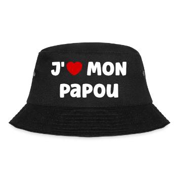 J'AIME mon papou - Bob - noir - Devant - Lela (165cm)