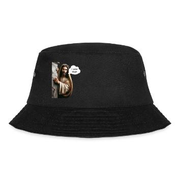 Jesus "I saw that" meme - Bucket Hat - black - Front - Lela (165cm)