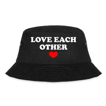 Love Each Other - Bucket Hat - black - Front - Lela (165cm)