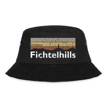 Kösseine Schneeberg Ochsenkopf Fichtelgebirge - Bucket Hat - Schwarz - Vorne - Lela (165cm)