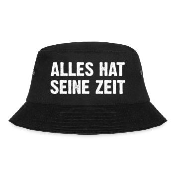 Alles Hat Seine Zeit - Bucket Hat - Schwarz - Vorne - Lela (165cm)