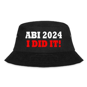 Abi 2024 - Bucket Hat - Schwarz - Vorne - Lela (165cm)