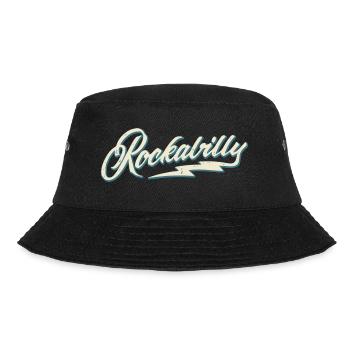 Rockabilly - 50s Retro - 1950s Rock n Roll - Bucket Hat - black - Front - Lela (165cm)