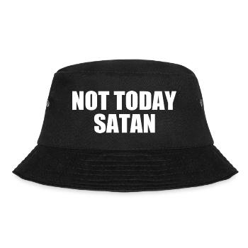 Not today satan - Bucket Hat - black - Front - Lela (165cm)