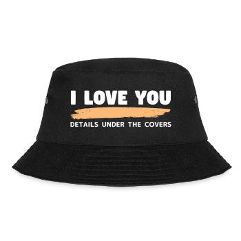 Lustiger Anmachspruch für Party, Dating, Bar, Fest - Bucket Hat - Schwarz - Vorne - Lela (165cm)