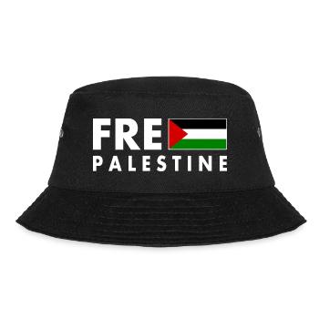 Free palestine - Bucket Hat - Schwarz - Vorne - Lela (165cm)
