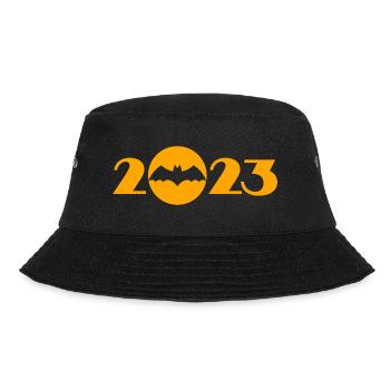 Halloween 2023, flying mouse in front of the moon - Bucket Hat - black - Front - Lela (165cm)