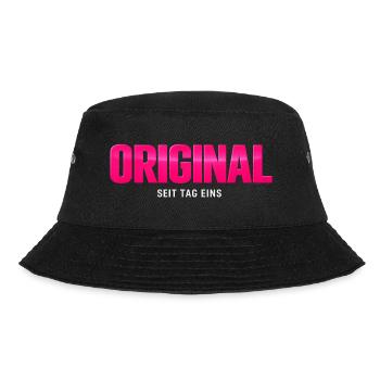 Original Seit Tag Eins Neon Pink - Bucket Hat - Schwarz - Vorne - Lela (165cm)