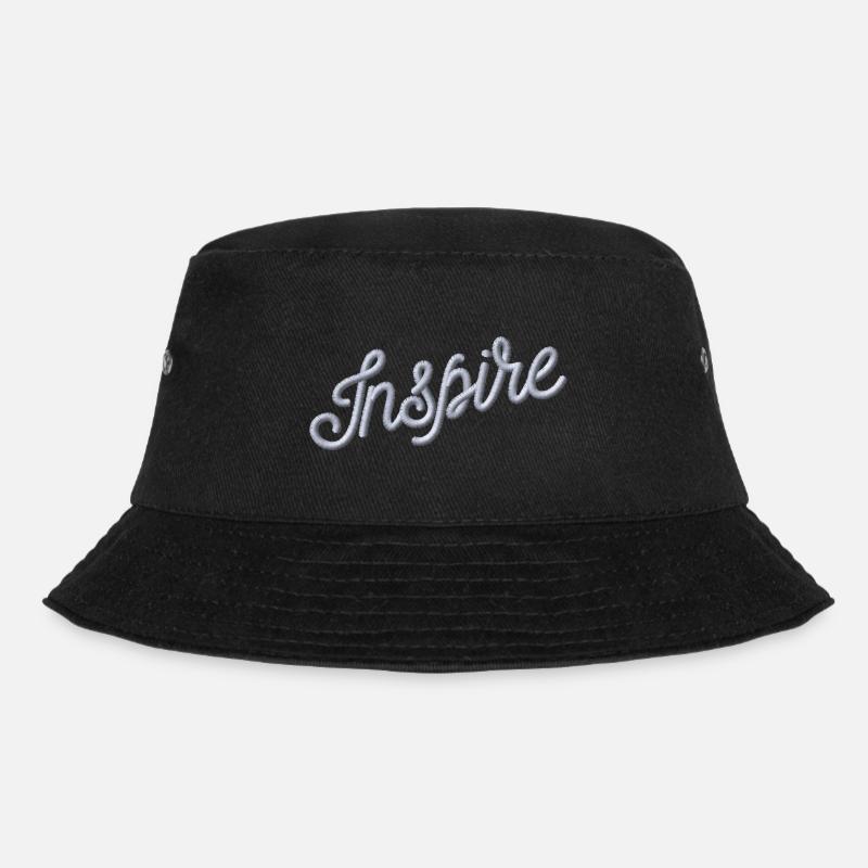 Inspire bestickt - Bucket Hat - Schwarz